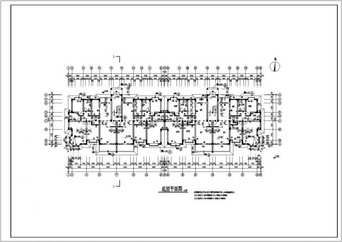 某工地异型柱结构建筑CAD施工图_图1