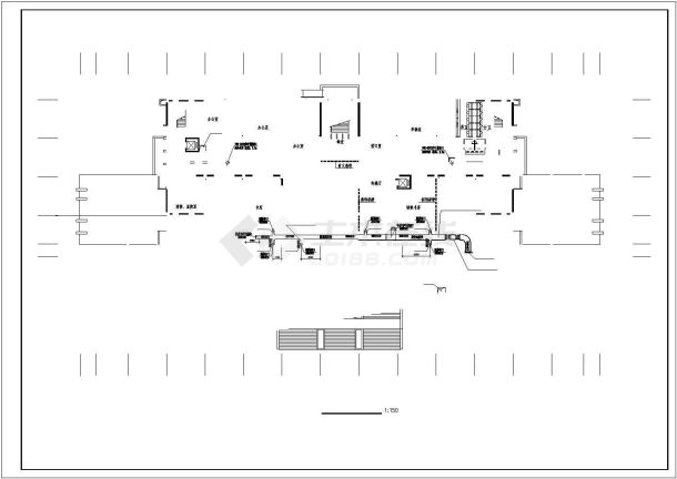 安徽省某大学9层信息楼空调通风防排烟设计施工图-图二
