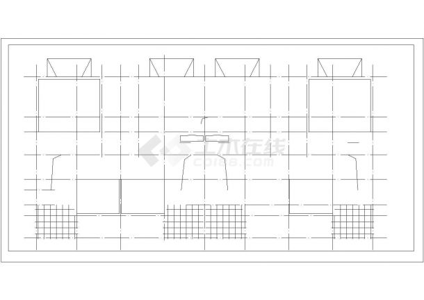 四联别墅三层现代风格建筑施工方案图-图二