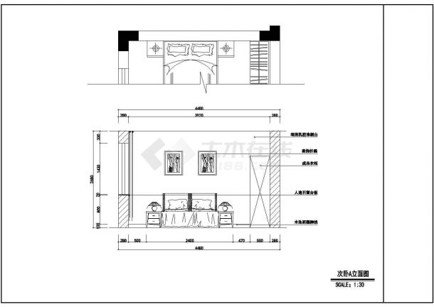 某地区经典家装cad施工设计图纸-图一