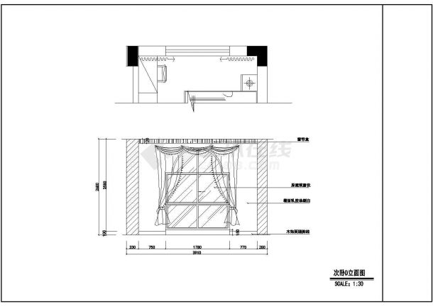 某地区经典家装cad施工设计图纸-图二