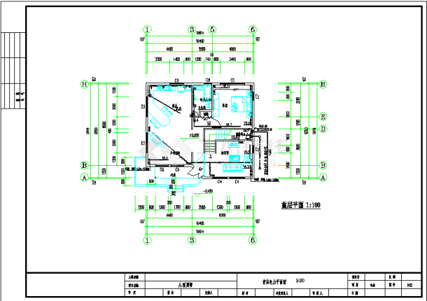 某地五棵松项目别墅电气设计施工CAD图-图一