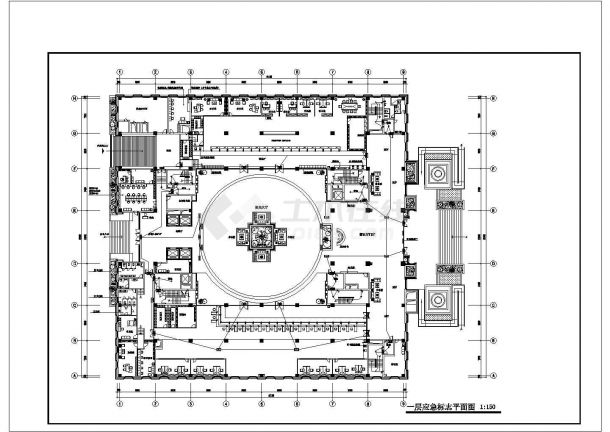 某地二层新营业厅电气设计规划施工图-图一