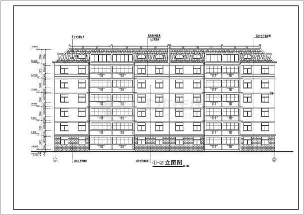 某地区别墅全套建筑施工图（共14张）-图一