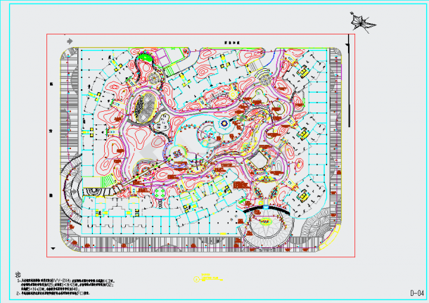 某园林建筑景观照明CAD设计施工图-图一