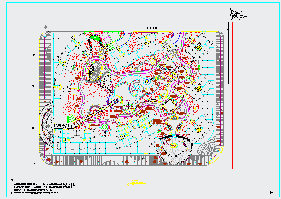 某园林建筑景观照明CAD设计施工图