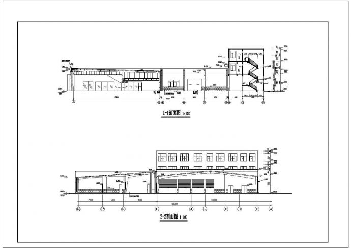 某地三层汽车4S店建筑设计规划方案施工图_图1