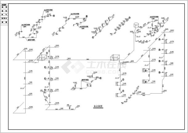 某集团6层综合办公楼给排水系统设计施工详图-图二