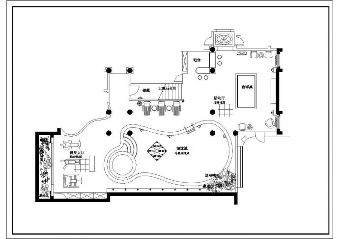 北京龙湾别墅建筑cad设计详细图纸_图1