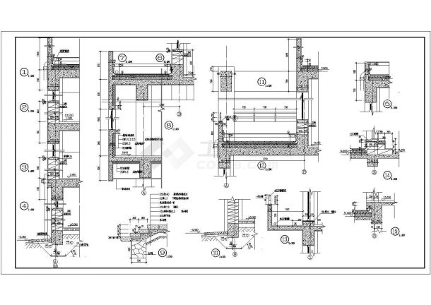 某地小学教学楼建筑设计施工CAD图-图一