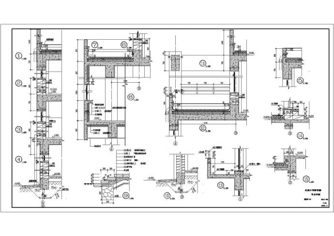 某小学教学楼全套建筑设计施工CAD图_图1