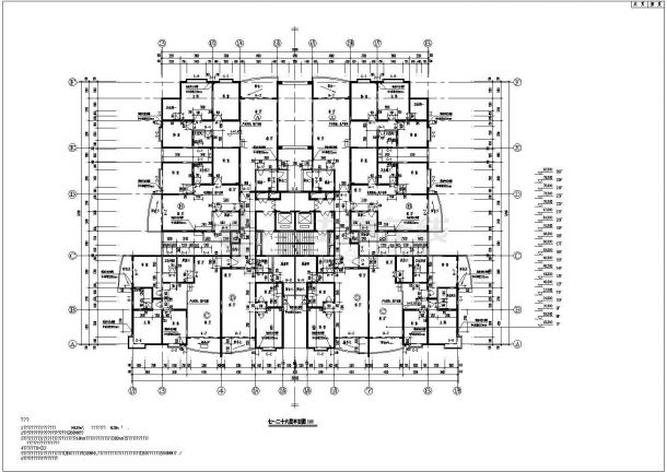 高层商住楼大厦建筑设计CAD施工图-图二