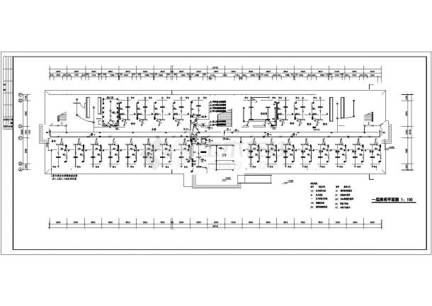 某地区高校六层宿舍楼电气CAD施工图纸-图二