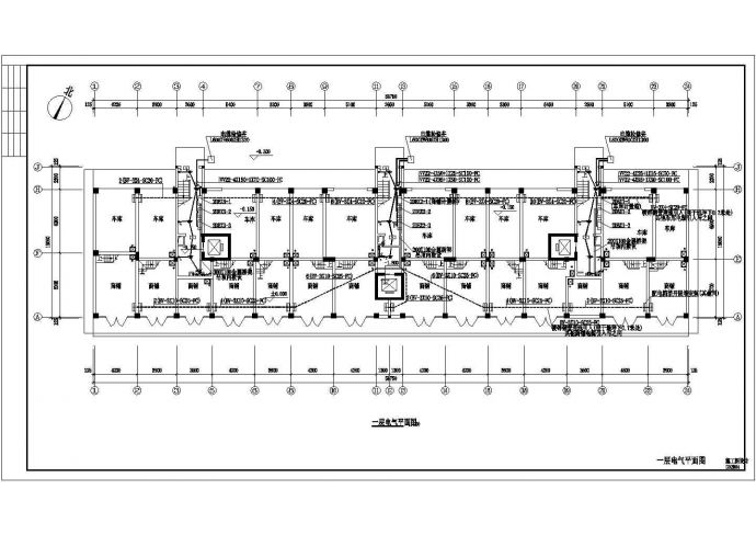 某地区小高层商住楼电气全部CAD施工图纸_图1