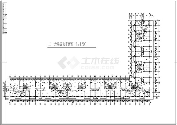 某地区商住楼电气全部CAD施工图纸-图二