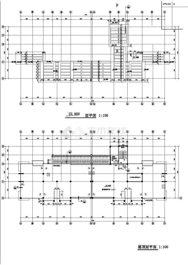 临城农贸市场建筑设计施工图（A栋）-图一