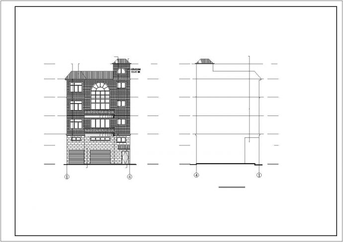 小高层住宅楼给排水系统设计CAD布置图_图1