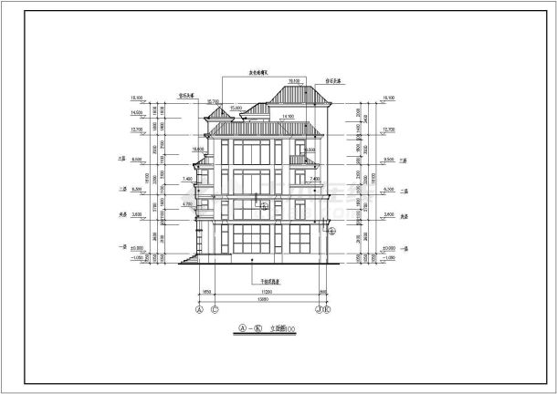 高级独栋别墅设计施工图纸（全套）-图二