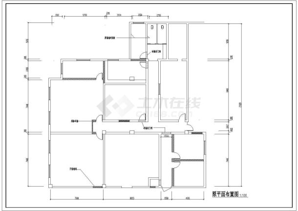 某地区大型银行装修图纸（标注详细）-图二