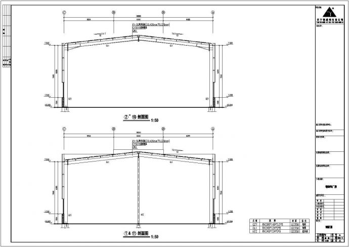 河南潘主任钢结构工程CAD设计图_图1