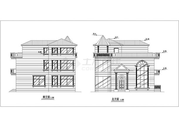 经典别墅建筑设计方案图（共6张）-图二