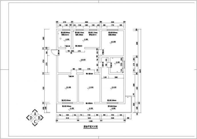 某地区大平米住宅cad装饰装修施工设计图纸_图1