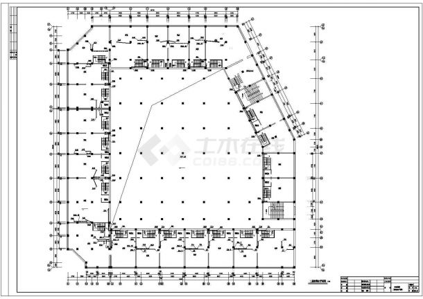 综合住宅楼底商给排水设计cad平面施工图-图二