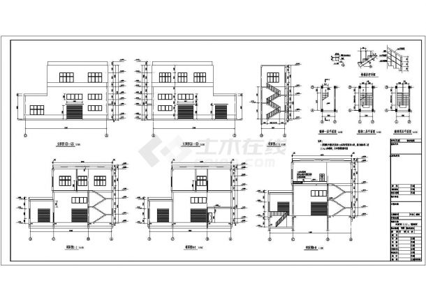 简单排架结构产车间建筑结构施工图纸-图二