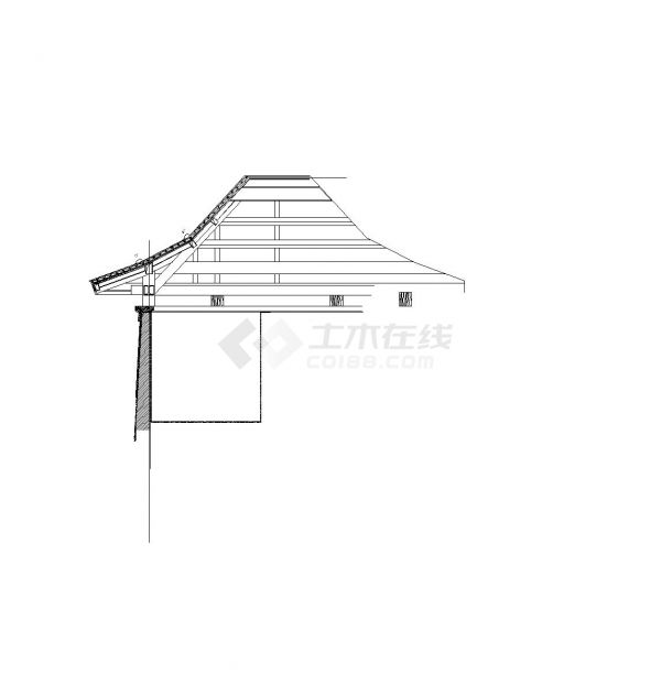 新中式木屋顶卫生间详图-图二