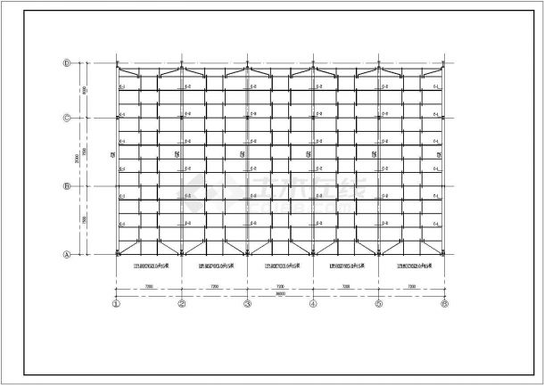 某本田展厅建筑钢结构详细施工图纸-图二