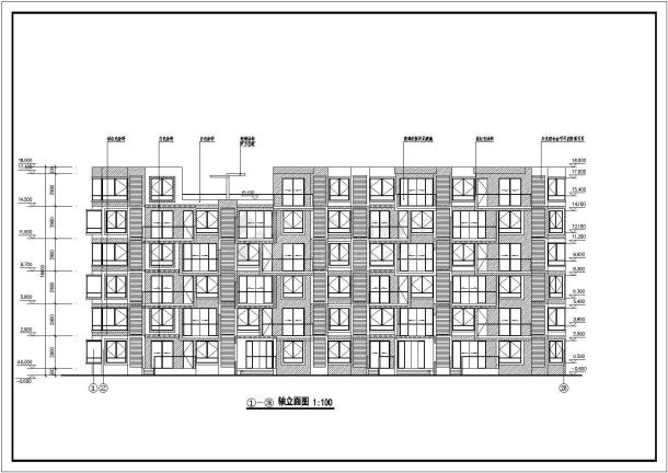 某联体别墅建筑设计施工图（全套）-图一