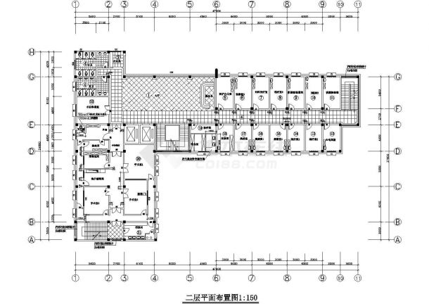 某地区计生服务大楼室内装修设计图-图二