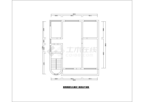 某地区复式雅户型装修设计cad整套施工图-图二