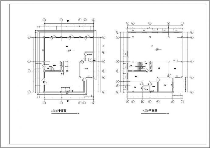 某四层家庭住宅楼建筑结构设计图纸_图1