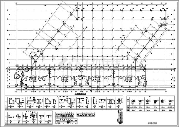 短肢剪力墙小高层住宅结构施工CAD设计图纸-图二