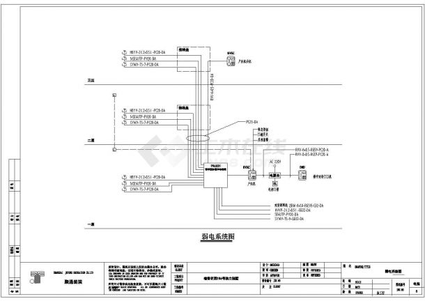 别墅强弱电设计方案与施工全套CAD详图-图一