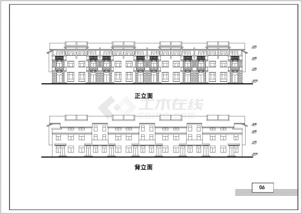 盐城市某地区规划市政设计院建筑图-图一