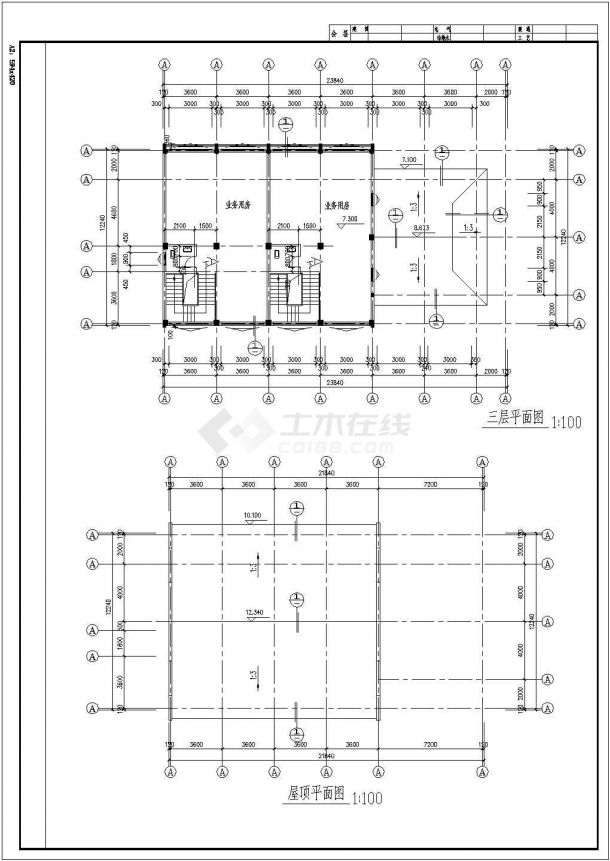 古建筑全套建筑设计施工CAD图纸-图二