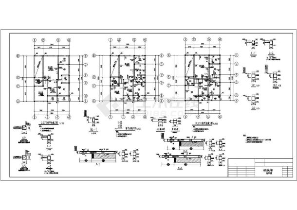 砖混结构住宅结构施工图（六层+悬挑基础）-图二