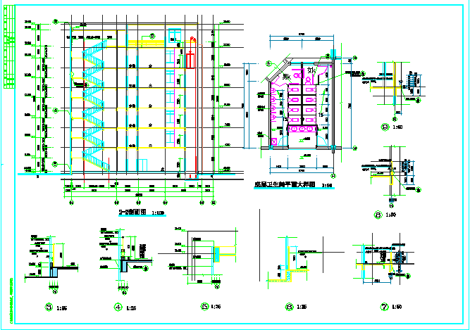 某市服务学习教学楼建筑CAD设计施工图_图1