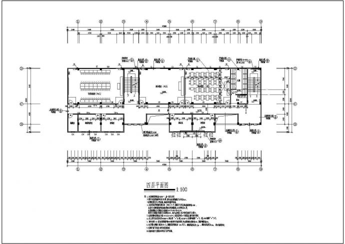 某市第一小学多功能教学楼建筑CAD施工图_图1
