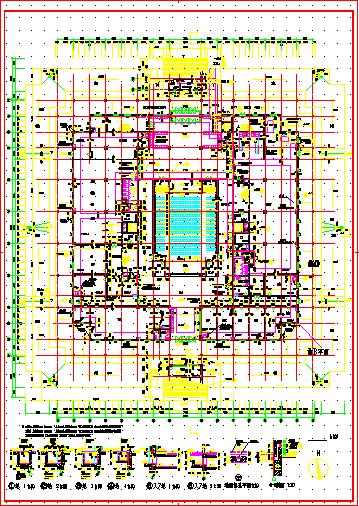 某市师范学院建筑CAD设计施工图纸_图1