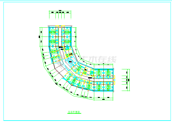 某市大学星级会馆建筑CAD设计方案图-图二