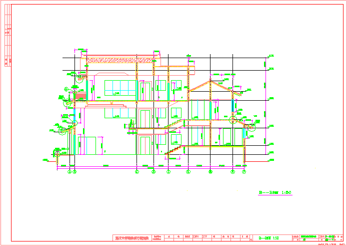 江南民居休闲中心建筑CAD施工图