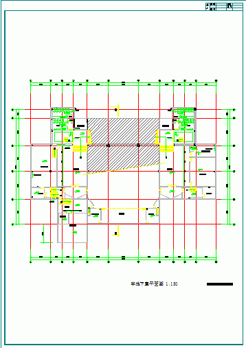 某理工大学技术科学楼建筑CAD图纸-图一