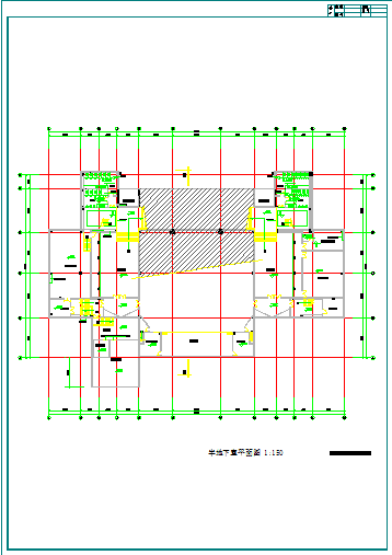 某理工大学技术科学楼建筑CAD图纸_图1