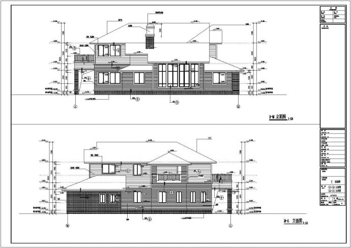 某地二层别墅设计规划建筑方案施工图_图1