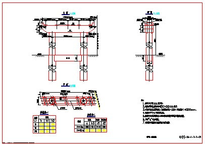 桥梁施工图纸-桥墩一般构造