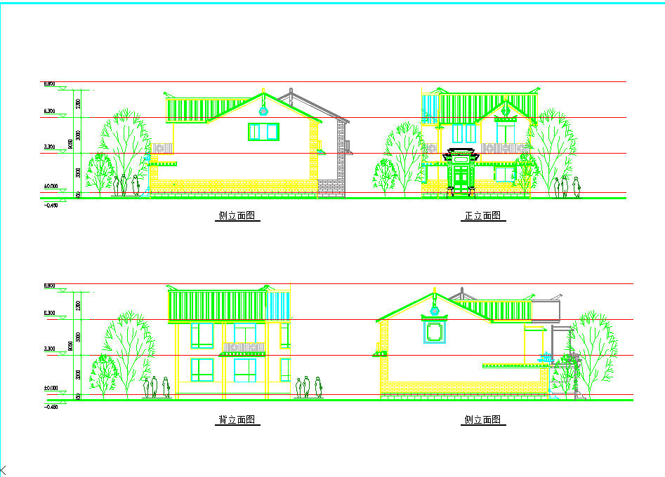 某小型农村民居建筑CAD设计图纸
