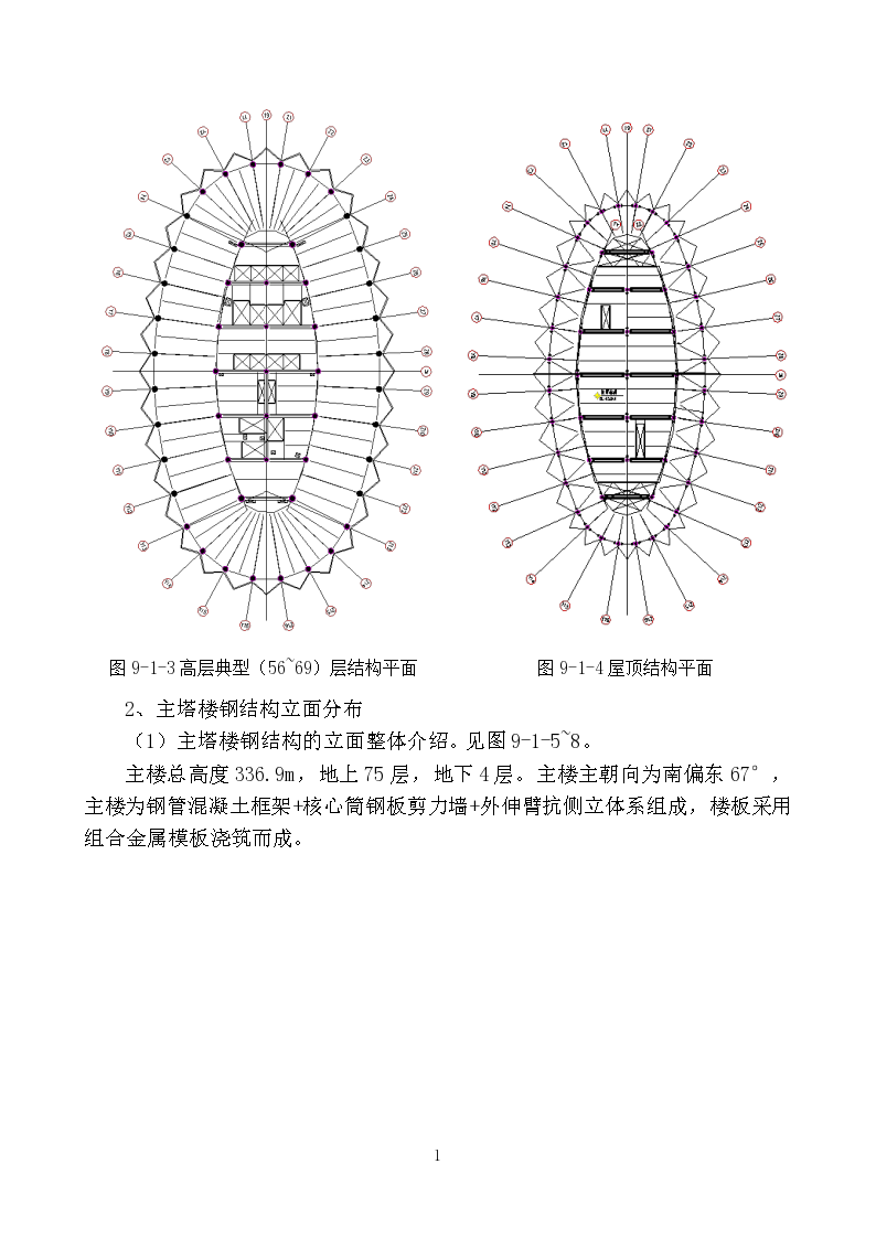 超高层核心筒塔楼钢结构施工方案-图二